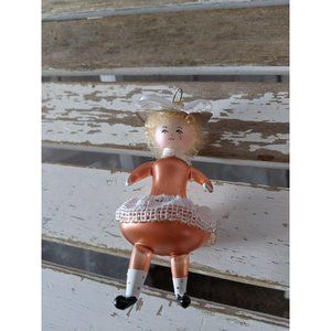 Italian glass lady hat‎ woman ornament Xmas holiday